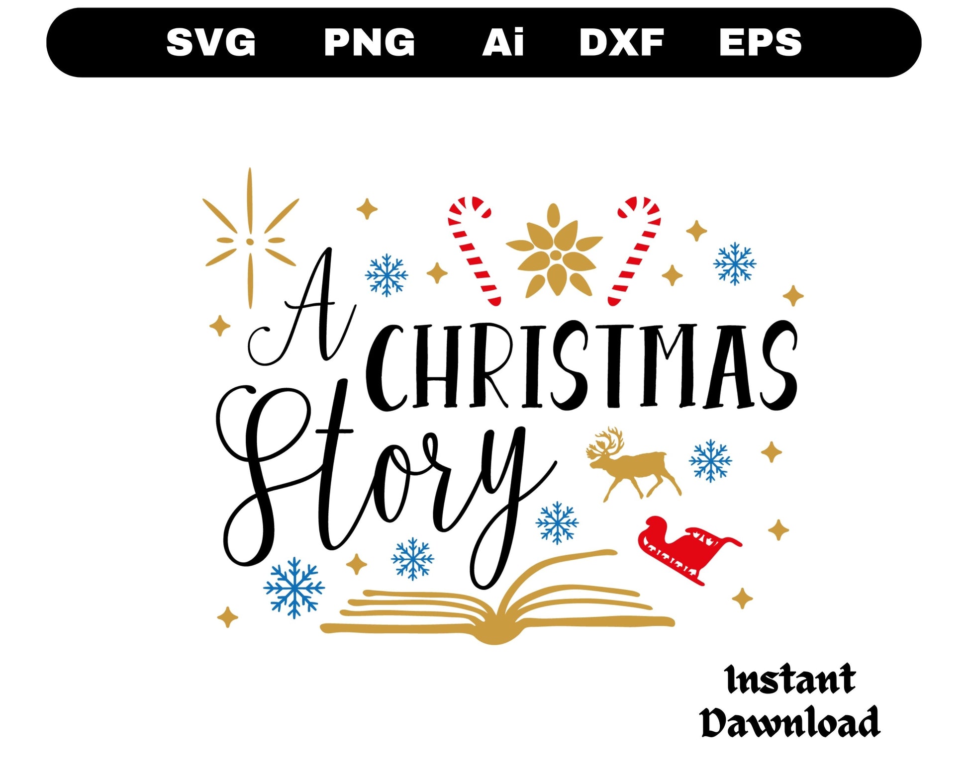 A Christmas Story SVG Merry Christmas - Instant Downloads 