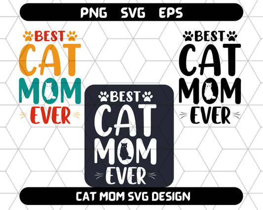 cat mom svg