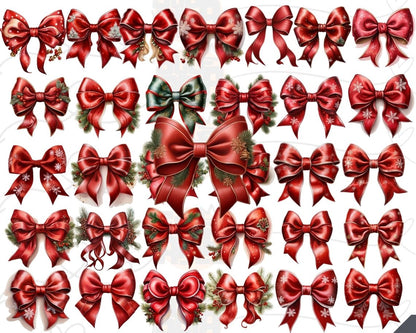 Christmas Coquette Bow Png Bundle, Coquette Christmas png, Christmas sublimation, Trending png, Merry Christmas png, Retro Christmas Png