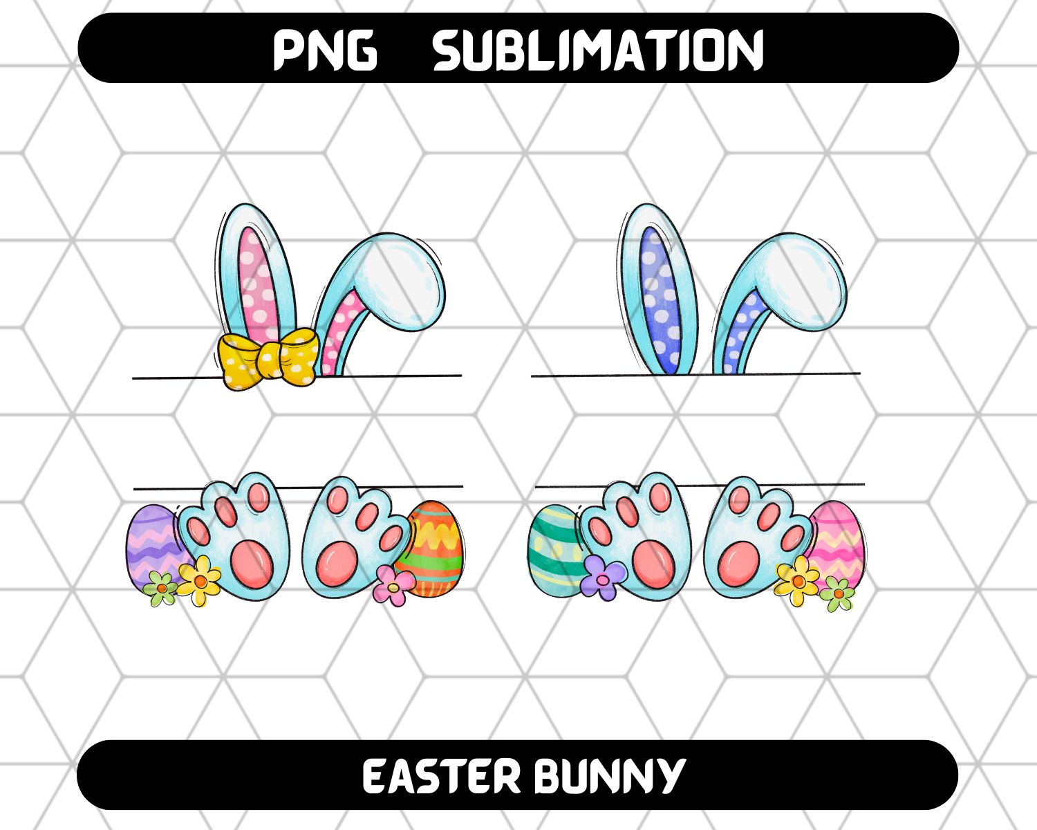 Easter bunny Custom Name PNG, Happy Easter Day PNG, Easter Bunny PNG 