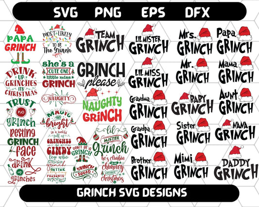 Grinch SVG Bundle for Cricut and Sublimation | Grinch Svg Designs & Graphics 