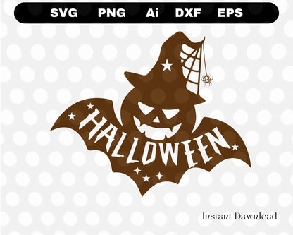 Dogital: Halloween Bat SVG, Bat SVG, PNG, EPS, jpg digital download 