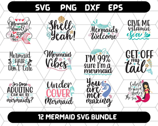 Mermaid SVG Bundle 