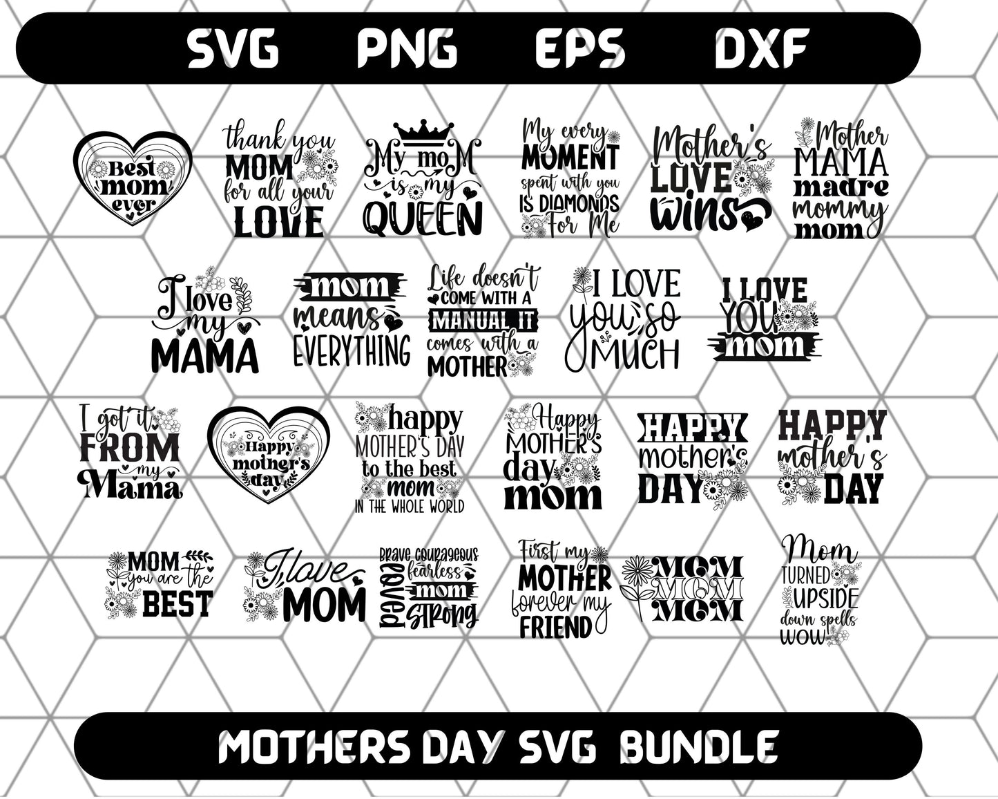  Mother's Day SVG Bundle