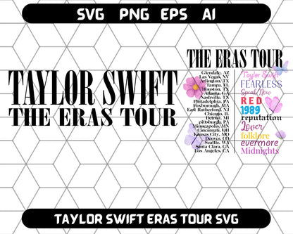 Taylor Swift SVG - Taylor Swift Tour Eras Cricut SVG 