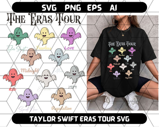 The Eras Tour Halloween Ghost Taylor Swift SVG