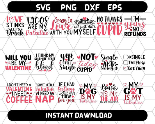 Valentine's SVG bundle