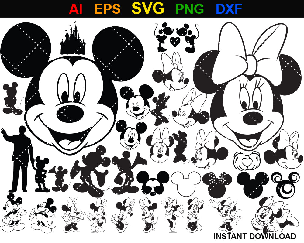 Mickey Mouse SVG Bundle Layered Head svg Birthday tshirt svg, Tumbler Mug svg files for Cricut, SVG Files For Cricut, For Silhouette 